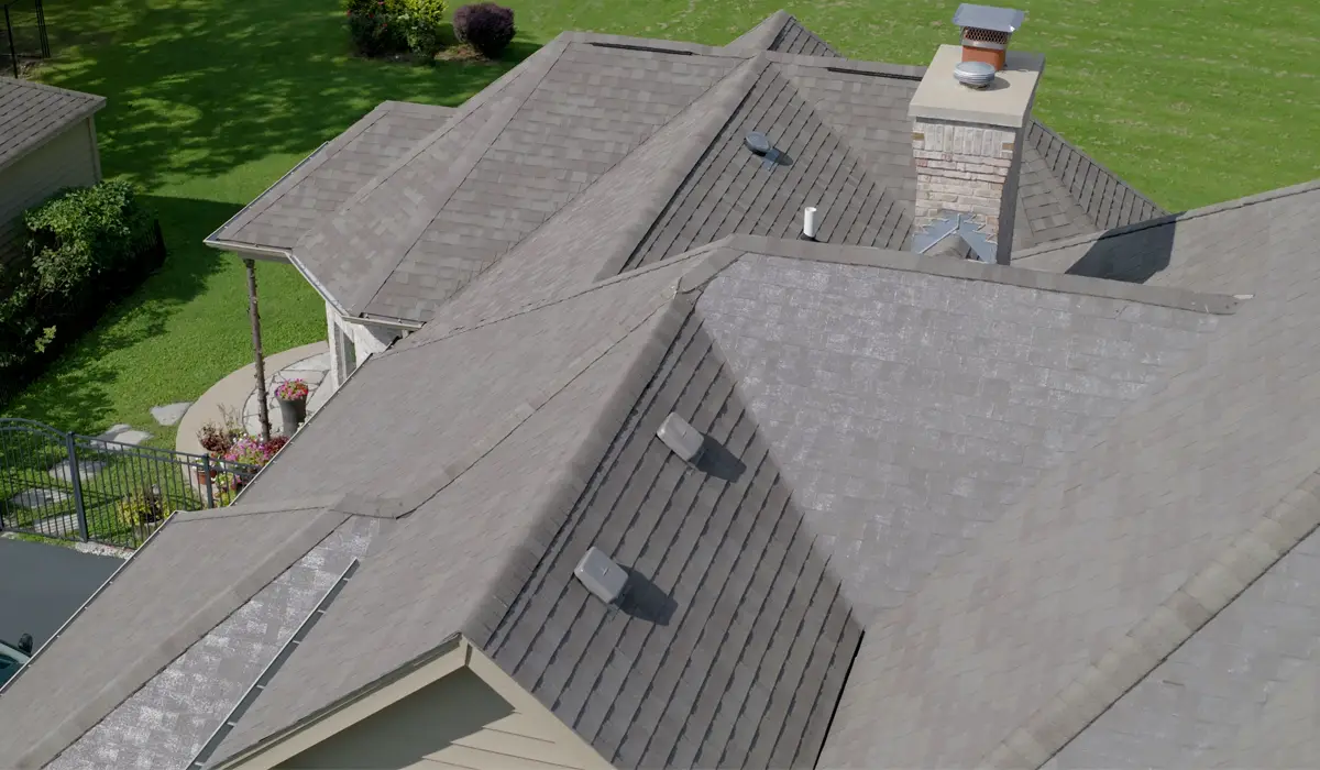 Shingles for residential roofing services.
